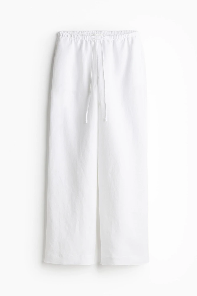 Linen-blend Pants