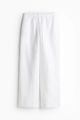 Linen-blend Pants