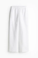 Linen-blend Pants