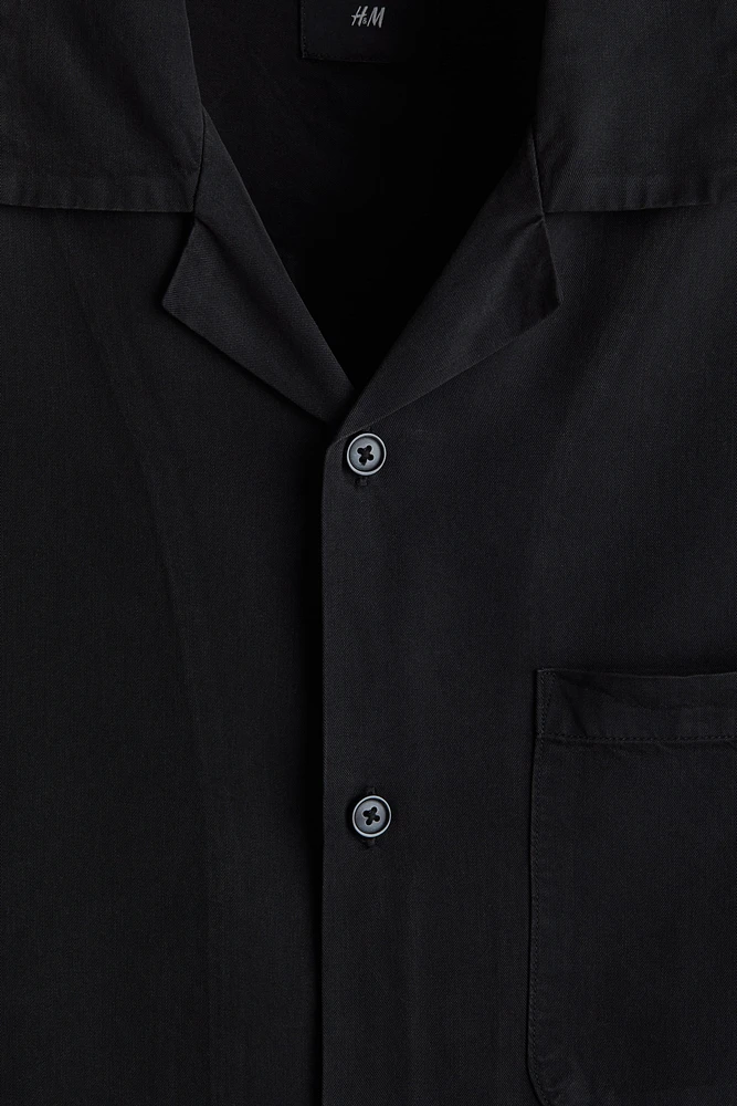 Regular Fit Lyocell Resort Shirt