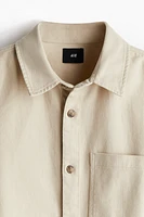 Regular-Fit Cotton Twill Overshirt