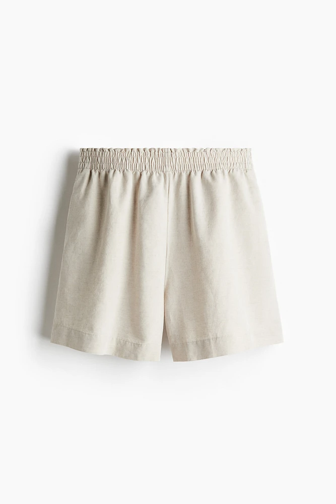 Short en lin mélangé