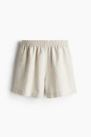 Short en lin mélangé