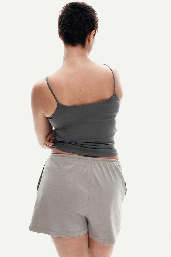 Cotton Shorts with Drawstring