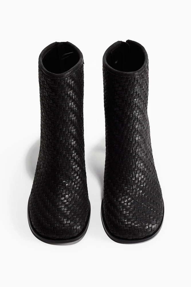 Braided Ankle Boots