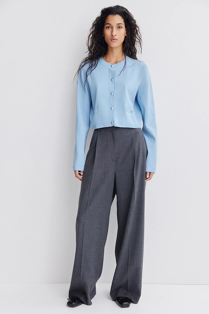 Fine-Knit Cardigan