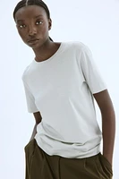 Silk-blend T-shirt