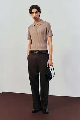 Relaxed-Fit Linen-Blend Pants