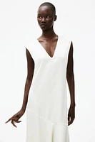 V-Neck Satin Dress