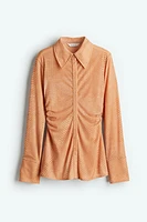 Ruched Mesh Shirt