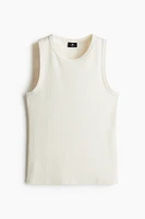 Slim-Fit Ribbed Tank Top