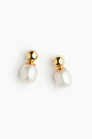Gold-plated Pearl Earrings