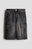 Denim Cargo Shorts