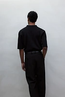 Regular-Fit V-Neck Polo Shirt