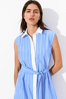 Tie-Belt Shirt Dress