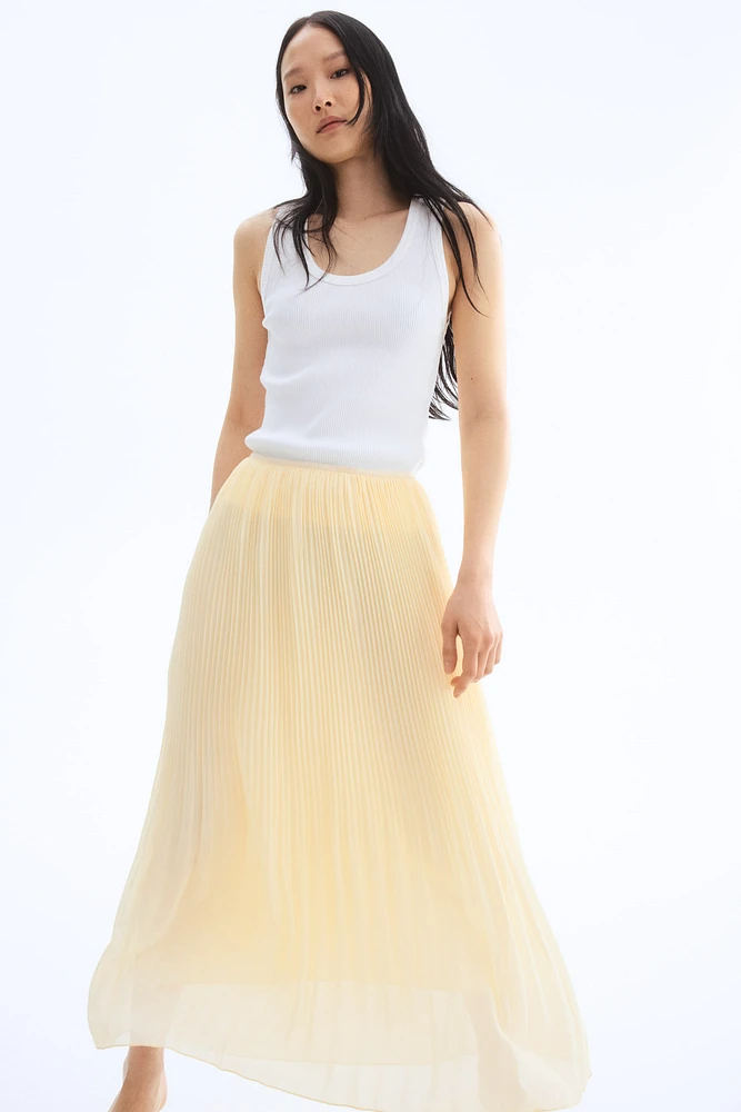 Pleated Chiffon Skirt