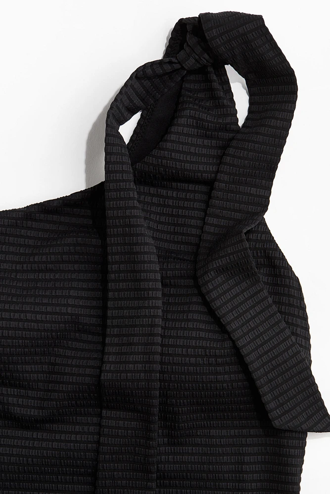 Padded-Cup One-Shoulder Swimsuit