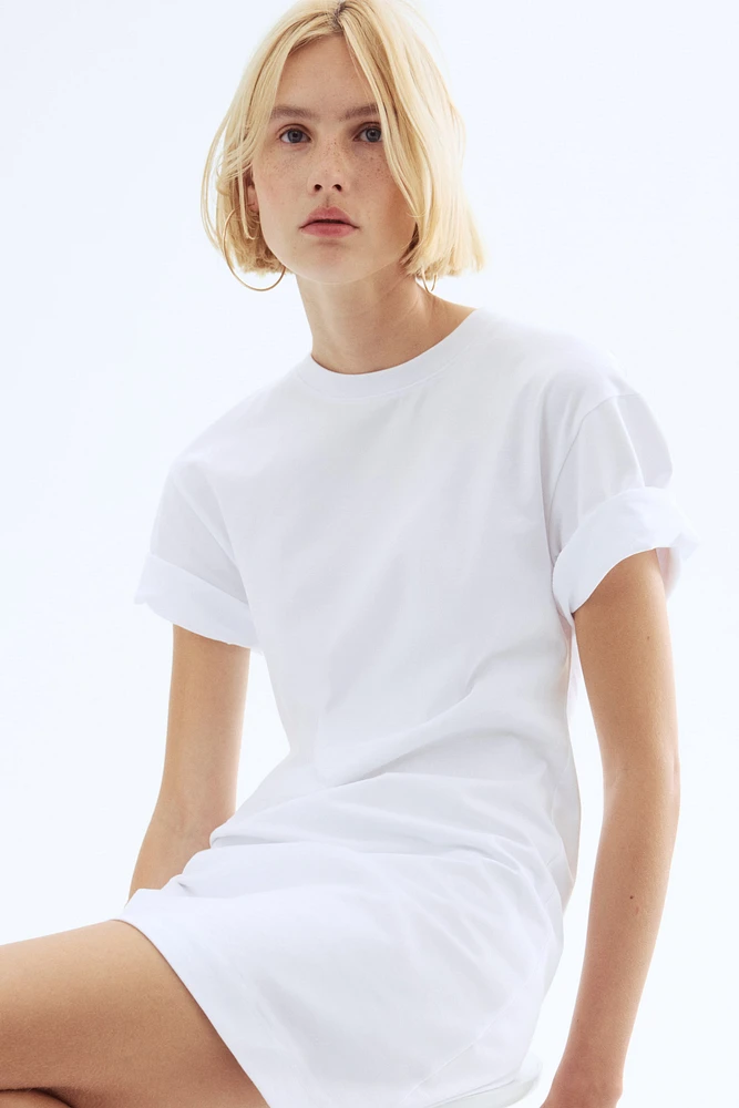Defined-Waist T-Shirt Dress