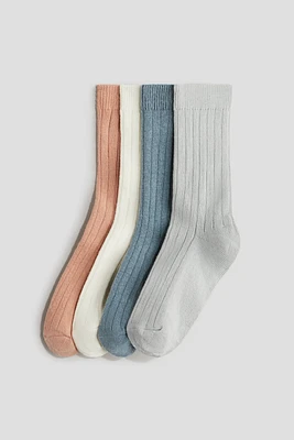 4-pack Ribbed Socks