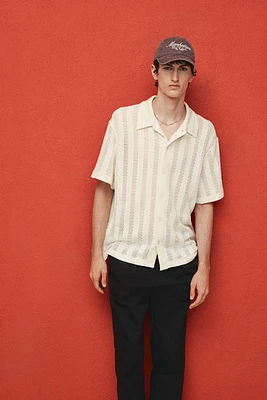Regular Fit Jacquard-Knit Shirt