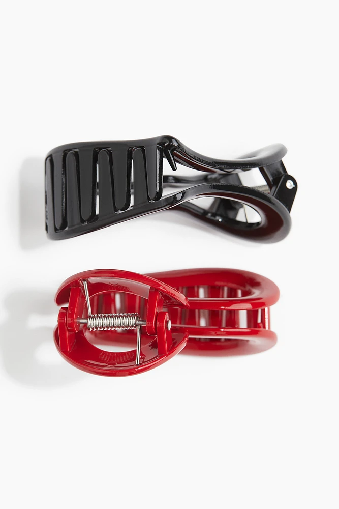 2-Pack Heart-Shaped Hair Claws