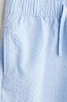 Cotton seersucker shorts