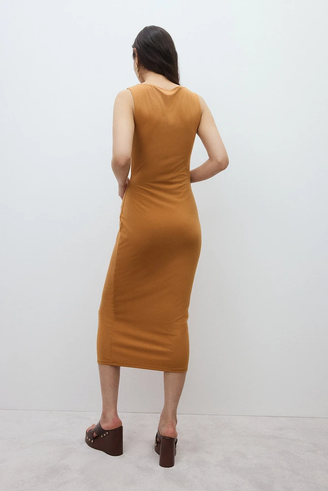 Draped Midi Dress