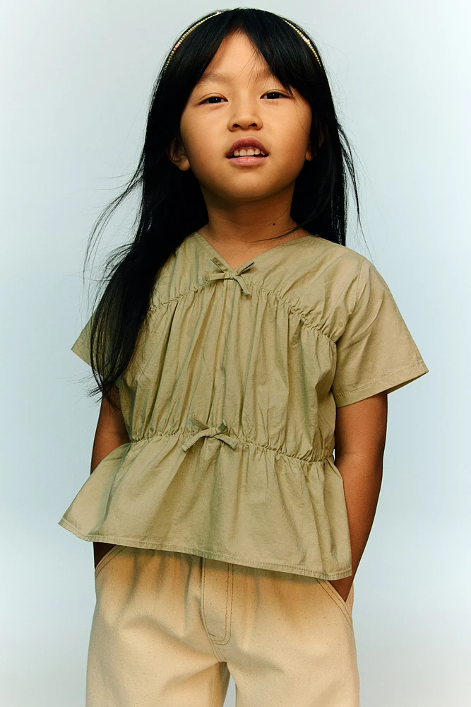 Peplum Cotton Blouse