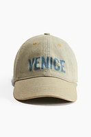 Cap with Heavily Distressed Details