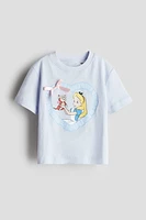 Cotton T-Shirt with Printed Motif
