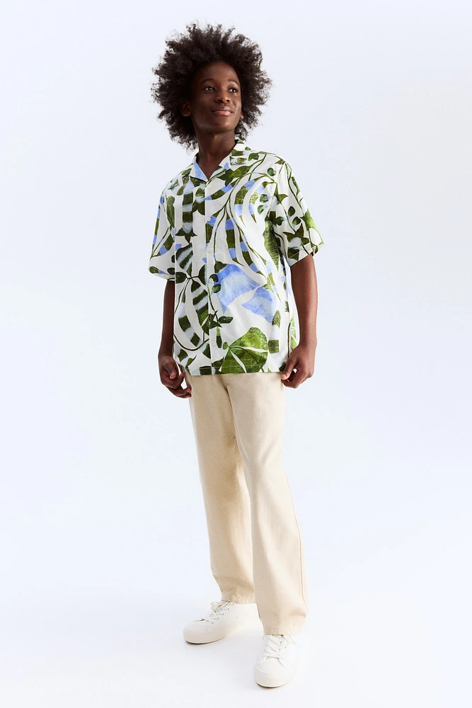 Printed Cotton Resort Shirt