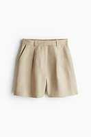 Linen-blend Shorts