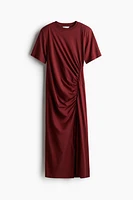 T-Shirt Dress with Shoulder Pads
