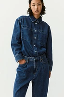 Wide-leg Denim Pants