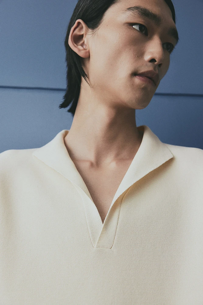 Regular-Fit V-Neck Polo Shirt