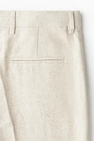Loose-Fit Linen-Blend Pants