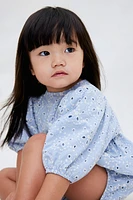 Eyelet Embroidered Romper Suit