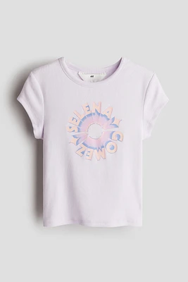 T-shirt côtelé