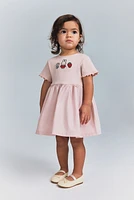 Embroidery-Detail Cotton Dress