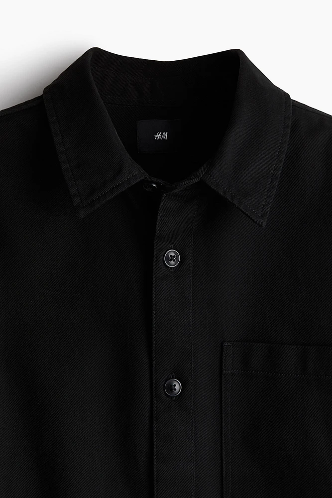 Regular-Fit Cotton Twill Overshirt