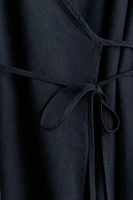 Linen-Blend Robe