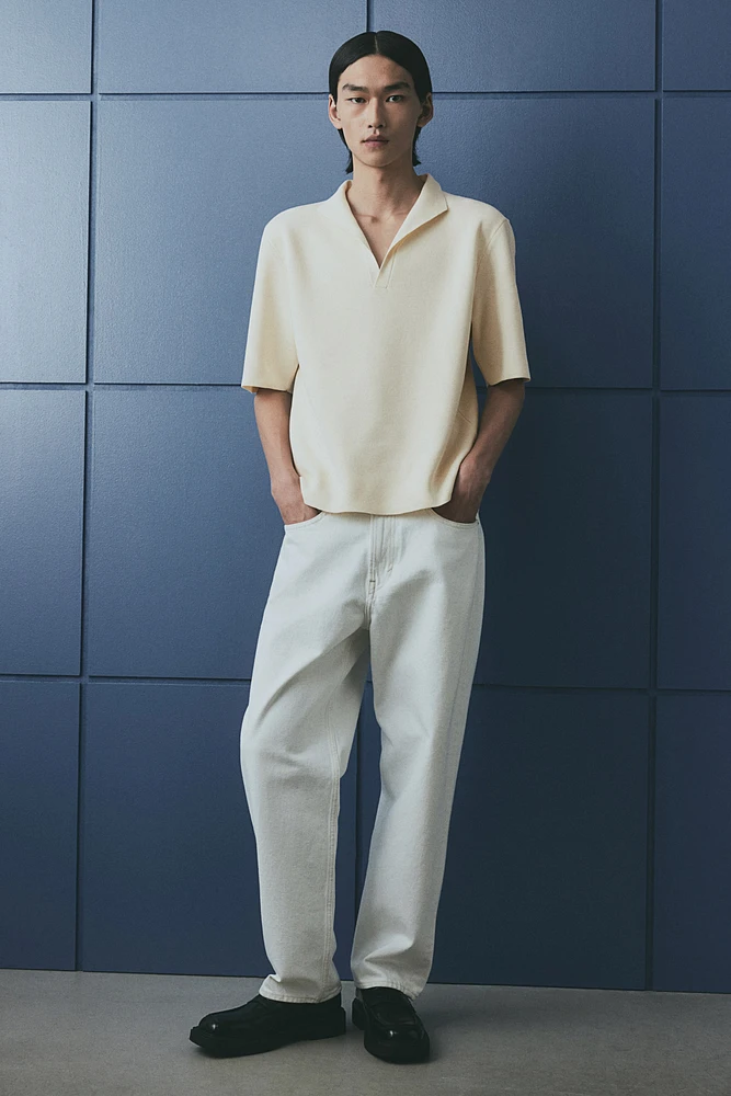 Regular-Fit V-Neck Polo Shirt