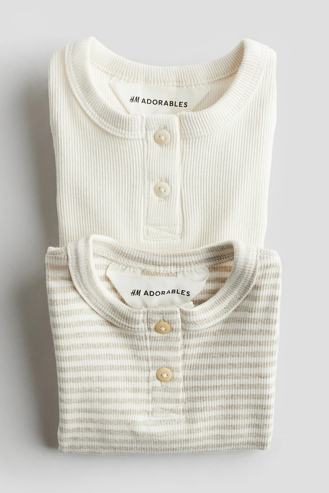 2-pack Henley Bodysuits