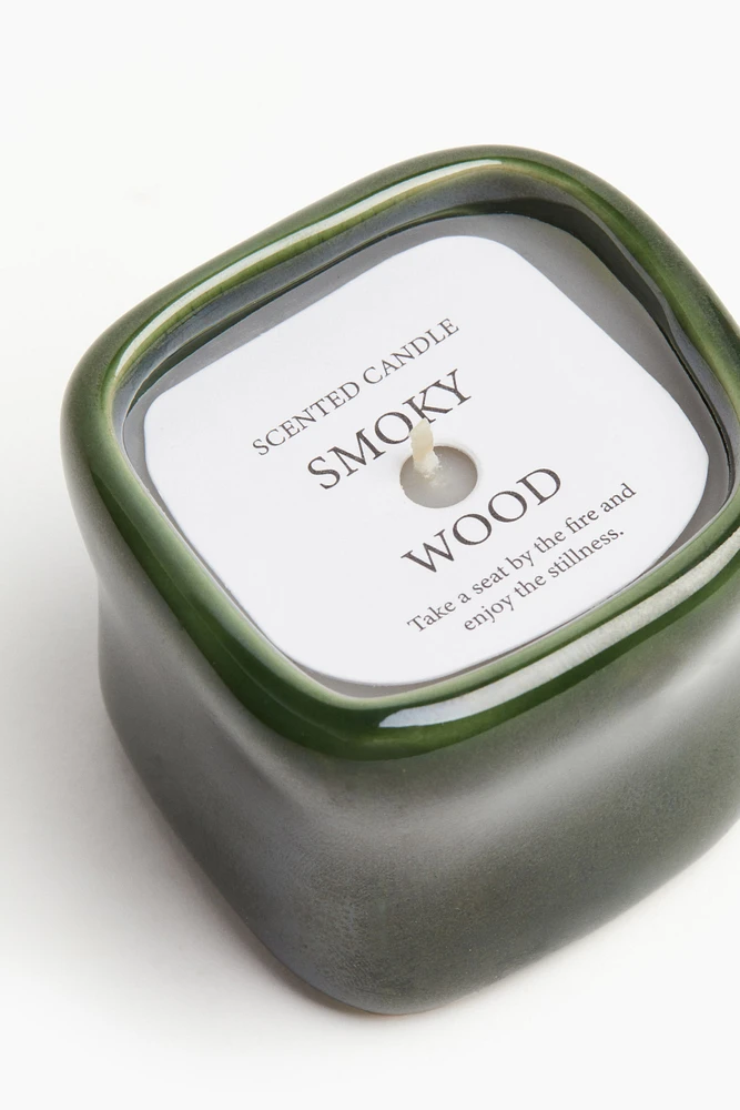 Scented Candle in Ceramic Holder