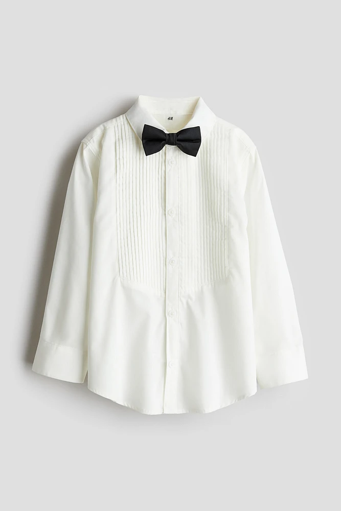 Chemise de smoking avec nœud papillon