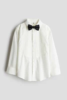 Chemise de smoking avec nœud papillon