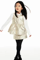 Shimmery Peplum Top