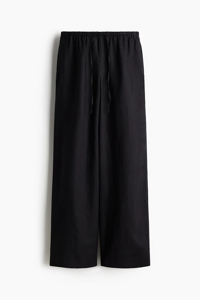 Linen Drawstring Pants