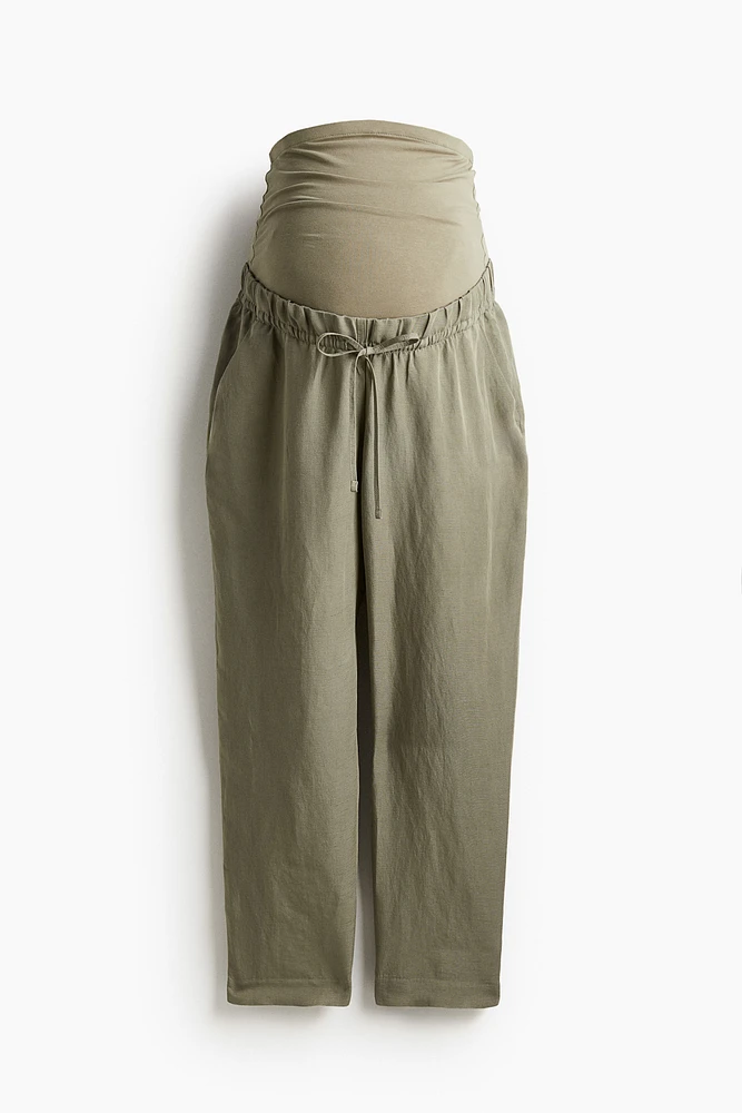 MAMA Pantalon en lin mélangé
