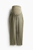 MAMA Pantalon en lin mélangé